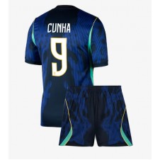 Brasil Matheus Cunha #9 Bortedraktsett Barn VM 2026 Kortermet (+ korte bukser)